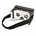 DIY Virtual Reality Paper Card Google Cardboard Resin Glasses - Black DIY Virtual Reality Paper Card Google Cardboard Resin Glasses - Black