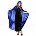 Halloween Masquerade Costume Props Polyester Witch Cloak - Blue (Free Size)