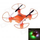 CX023 Mini 2.4GHz 5-Channel 6-Axis R/C Quadcopter w/ Gyro / LED Light - Orange