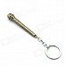 Creative Microphone Shaped Zinc Alloy Keychain - Bronze + Silver