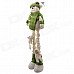 NEJE ST0006-7 Christmas Old Stretch Santa Claus Gift Snowman Doll - Green + White NEJE ST0006-7 Christmas Old Stretch Santa Claus Gift Snowman Doll - Green + White