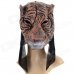 Funny Tiger Style Plastic Face Mask for Halloween / Cosplay - Black + Coffee
