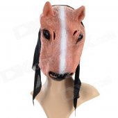Funny Horse Style Plastic Face Mask for Halloween / Cosplay - Black + Coffee + Multi-Color