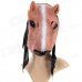 Funny Horse Style Plastic Face Mask for Halloween / Cosplay - Black + Coffee + Multi-Color