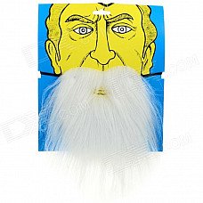 Costume Party Cosplay Artificial Funny Self-adhesive Mustache - White Costume Party Cosplay Artificial Funny Self-adhesive Mustache - White