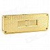 USB Rechargeable Zinc Alloy Electronic Cigarette Lighter - Golden