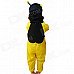 Animal Bee Style Plush Coverall Suit for Halloween - Yellow + Pink Animal Bee Style Plush Coverall Suit for Halloween - Yellow + Pink