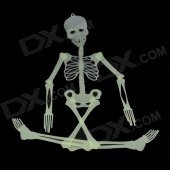 Skull Skeleton Style Glow-in-the-Dark Gadget for Halloween - Green
