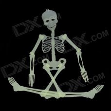 Skull Skeleton Style Glow-in-the-Dark Gadget for Halloween - Green Skull Skeleton Style Glow-in-the-Dark Gadget for Halloween - Green