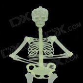 Skull Skeleton Style Glow-in-the-Dark Gadget for Halloween - Green (Size L)