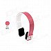 2.4G Wireless Bluetooth V3.0 EDR Stereo Headset Headphone w/ Mic for IPHONE / IPAD + More - Pink