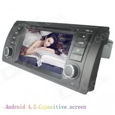 LsqSTAR 7" Capacitive 2Din Android 4.2 Car DVD Player w/ GPS WiFi Canbus FM BT for BMW E39/E53/M5/X5 LsqSTAR 7" Capacitive 2Din Android 4.2 Car DVD Player w/ GPS WiFi Canbus FM BT for BMW E39/E53/M5/X5