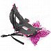 Stylish Butterfly Decorated Shiny Powder Finish Mask for Halloween / Costume Party / Ball - Pink