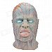 Halloween Party Cosplay Blood Vessels Bulging Freak Style Mask - Beige + Blue