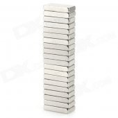 N35 1 x 0.5 x 0.2cm NdFeB Magnet - Silver (20 PCS)
