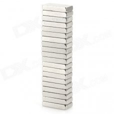 N35 1 x 0.5 x 0.2cm NdFeB Magnet - Silver (20 PCS) N35 1 x 0.5 x 0.2cm NdFeB Magnet - Silver (20 PCS)