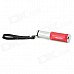 Portable Wind-resistant Oil Cigarette Lighter w/ Strap - Red