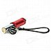 Portable Wind-resistant Oil Cigarette Lighter w/ Strap - Red