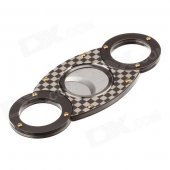 Fashionable 420 Stainless Steel Cigar Cutter - Dark Brown