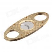 Fashionable 420 Stainless Steel Cigar Cutter - Gold