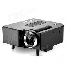 BarcoMax GP5S 28W Portable Mini LCD Projector w/ HDMI / SD Slot / AV / VGA / 3.5mm / USB - Black BarcoMax GP5S 28W Portable Mini LCD Projector w/ HDMI / SD Slot / AV / VGA / 3.5mm / USB - Black