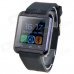 U8S Waterproof Wearable 1.48" Touch Screen Smart Watch w/ Bluetooth & Pedometer - Black
