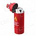 Fashion Gas-Jar Shaped Zinc Alloy Windproof Butane Lighter - Red Fashion Gas-Jar Shaped Zinc Alloy Windproof Butane Lighter - Red