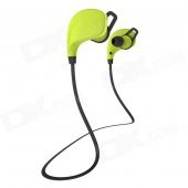 Cannice Muses1 Sports Wireless Bluetooth V4.0 Neckband Headphones w/ Microphone - Green + Black