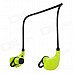 Cannice Muses1 Sports Wireless Bluetooth V4.0 Neckband Headphones w/ Microphone - Green + Black Cannice Muses1 Sports Wireless Bluetooth V4.0 Neckband Headphones w/ Microphone - Green + Black