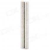 N35 6 x 1.4mm Round Shaped NdFeB Magnets - Silver (100 PCS)