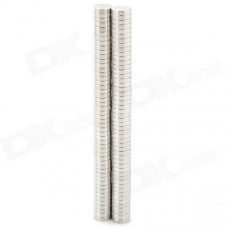 N35 6 x 1.4mm Round Shaped NdFeB Magnets - Silver (100 PCS) N35 6 x 1.4mm Round Shaped NdFeB Magnets - Silver (100 PCS)