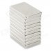 N35 15 x 10 x 1.8mm Square Shaped NdFeB Magnets - Silver (10 PCS) N35 15 x 10 x 1.8mm Square Shaped NdFeB Magnets - Silver (10 PCS)