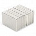 N35 15 x 10 x 1.8mm Square Shaped NdFeB Magnets - Silver (10 PCS) N35 15 x 10 x 1.8mm Square Shaped NdFeB Magnets - Silver (10 PCS)