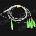 PENGDA 1 to 4 PLC SC/APC Optical Splitter - Green + White PENGDA 1 to 4 PLC SC/APC Optical Splitter - Green + White