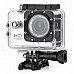 S50W 1080P 1.5" LTPS Wide Angle 12MP Wi-Fi HD Waterproof Sport Camera Camcorder - Silver + Black