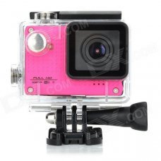 S50W 1080P 1.5" LTPS Wide Angle 12MP Wi-Fi HD Waterproof Sport Camera Camcorder - Deep Pink S50W 1080P 1.5" LTPS Wide Angle 12MP Wi-Fi HD Waterproof Sport Camera Camcorder - Deep Pink