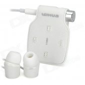 Square Bluetooth v3.0 Clip-On Headset w/ NFC Function, In-Ear Stereo Earphones - White