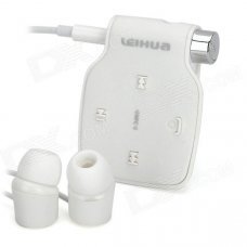 Square Bluetooth v3.0 Clip-On Headset w/ NFC Function, In-Ear Stereo Earphones - White