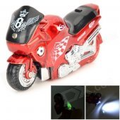 Creative Motorcycle Windproof Gas Butane Lighter - Red + Black