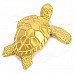 Cute Tortoise Shaped Windproof Zinc Alloy Gas Lighter - Golden