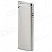 Fashion Stainless Steel Windproof Gas Butane Lighter - Silver