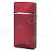 Fashionable Windproof Blue Flame Gas Butane Lighter - Red