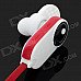HV803 In-Ear Style Bluetooth V3.0 + EDR Headphones w/ Microphone - Red + White