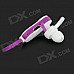 HV803 Wireless Bluetooth V3.0 + EDR In-Ear Headset w/ Microphone - Purple + White