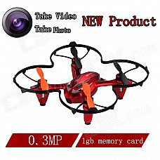 Brilink BH20 Mini 4-CH 2.4G Aerial Photography R/C Aircraft w/ 300KP Camera / 1GB Memory Card - Red Brilink BH20 Mini 4-CH 2.4G Aerial Photography R/C Aircraft w/ 300KP Camera / 1GB Memory Card - Red