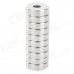 Round Hole Shaped N35 NdFeB Magnets - Silver (10 PCS)