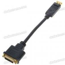 DisplayPort Male to DVI 24+1 Female Adapter (10CM-Cable)