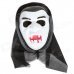 Halloween Cosplay Vampire Style Face Mask - White + Black Halloween Cosplay Vampire Style Face Mask - White + Black