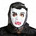 Halloween Cosplay Vampire Style Face Mask - White + Black Halloween Cosplay Vampire Style Face Mask - White + Black