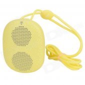 DOSS DS-1196 Portable Mini Wearable Wireless Bluetooth Speaker w/ TF Slot / Hands-free Call - Yellow